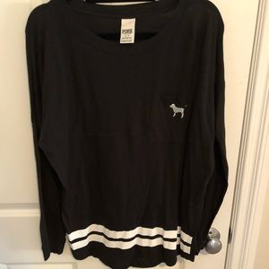 VS Pink embroidered long sleeve